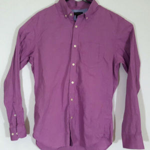 Banana Republic Mens Purple Slim Fit Shirt M (A08)